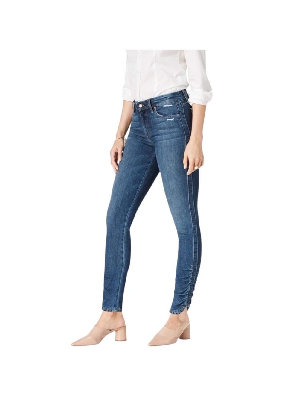 Joe's Jeans Mid-Rise Slim Ankle Jeans - Blue